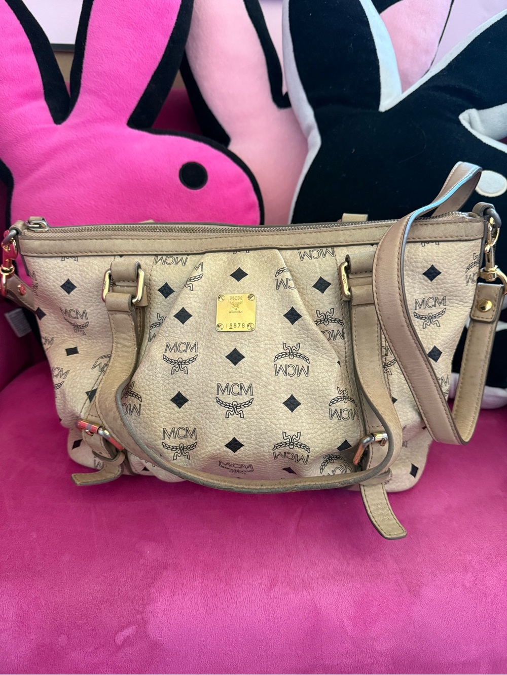 MCM | Monogram All Leather Visetos Tote Bag